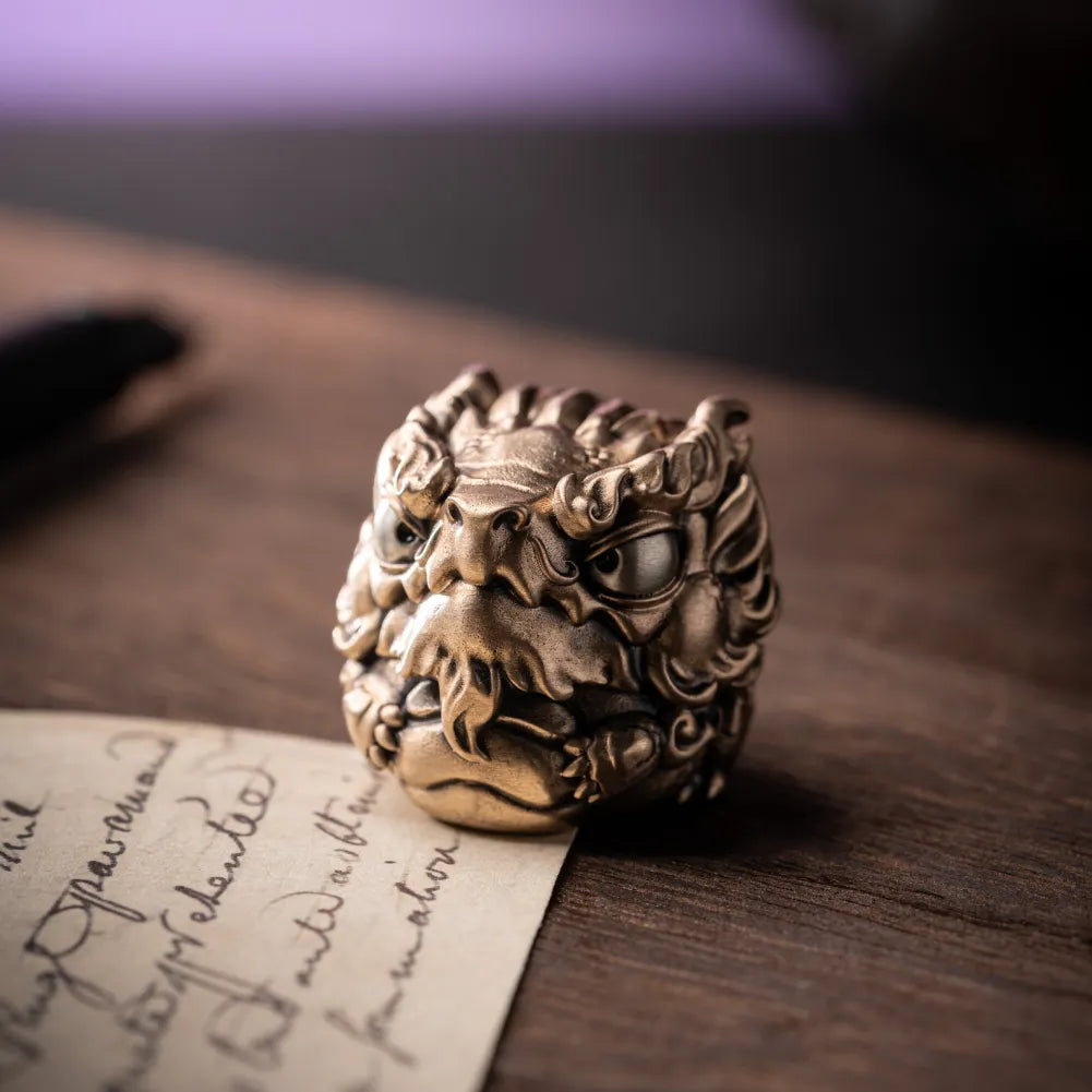 Azure Dragon Figurine Details 03