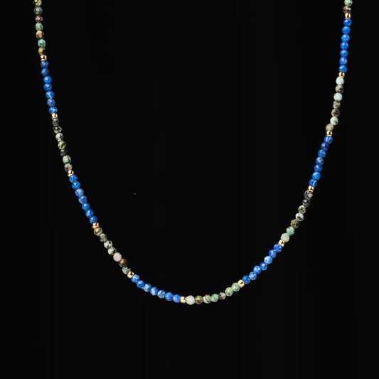 Azure and Sage Harmony Necklace Details 01