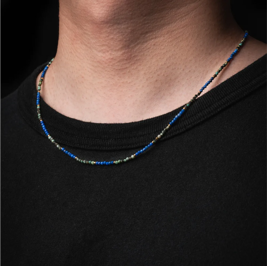 Azure and Sage Harmony Necklace Details 02