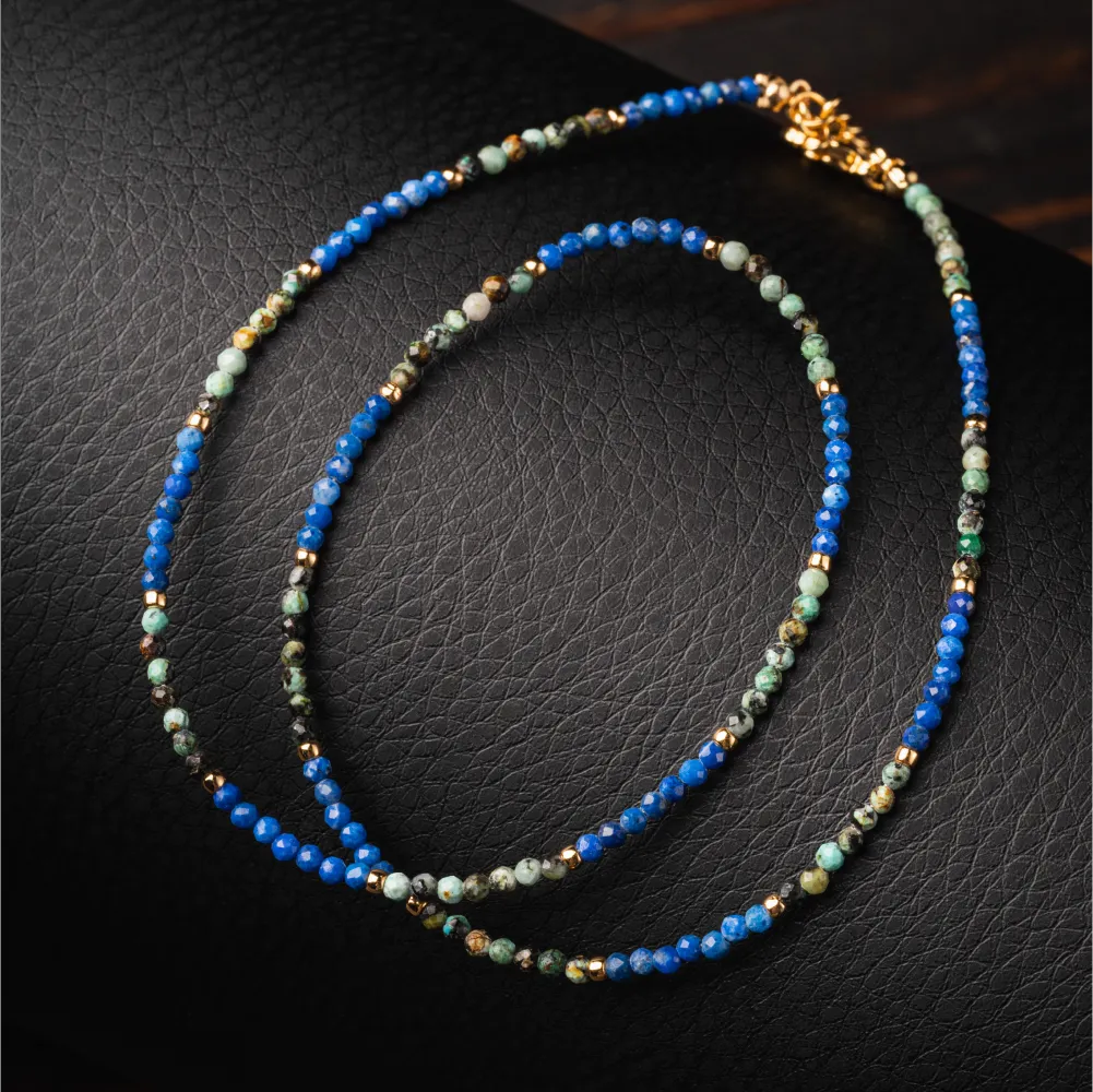 Azure and Sage Harmony Necklace Details 04