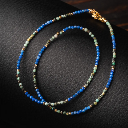 Azure and Sage Harmony Necklace Details 04