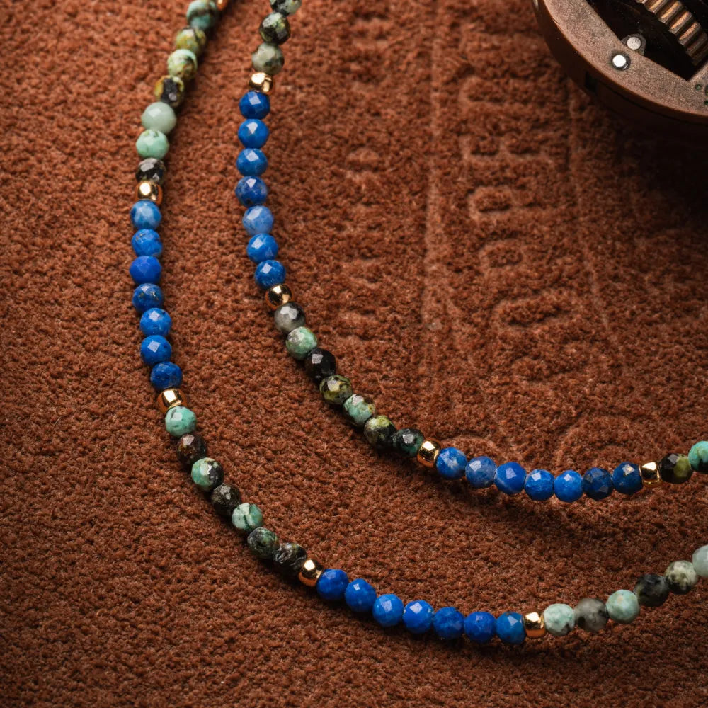 Azure and Sage Harmony Necklace Details 04