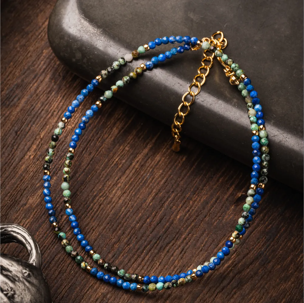 Azure and Sage Harmony Necklace Details 06