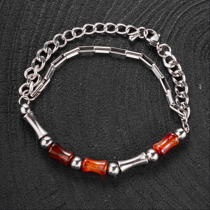 Bamboo Agate Bracelet Details 02