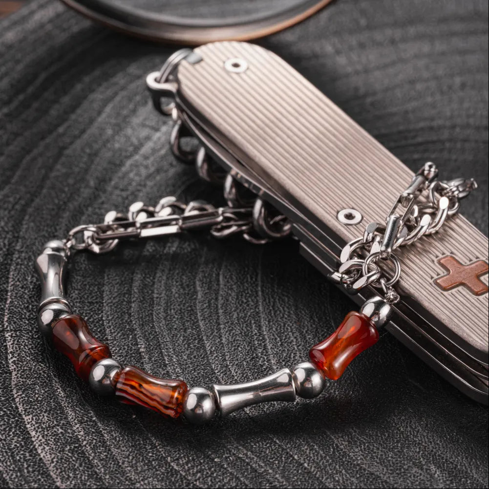 Bamboo Agate Bracelet Details 03