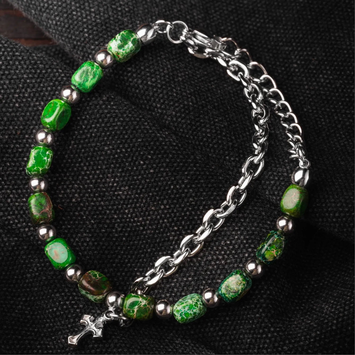 Bamboo Agate Bracelet Details 05 2