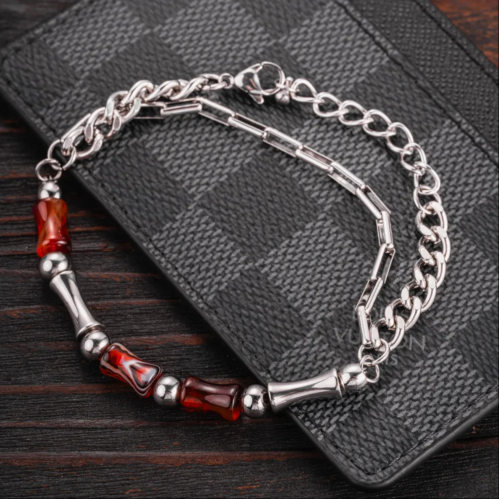 Bamboo Agate Bracelet Details 05