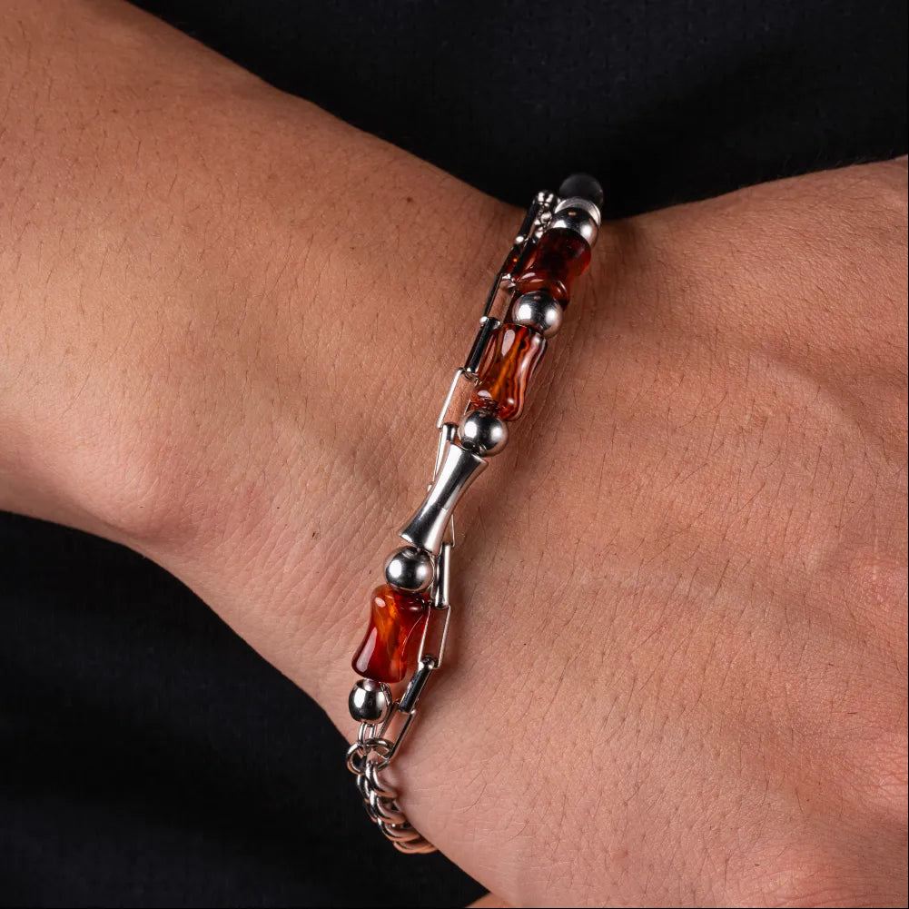 Bamboo Agate Bracelet Details 06