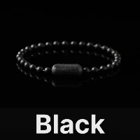 Snake Scale Ball Chain Bracelet - 4mm Black