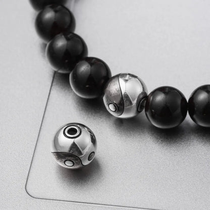 Black Copper Taiji Bead Details 06