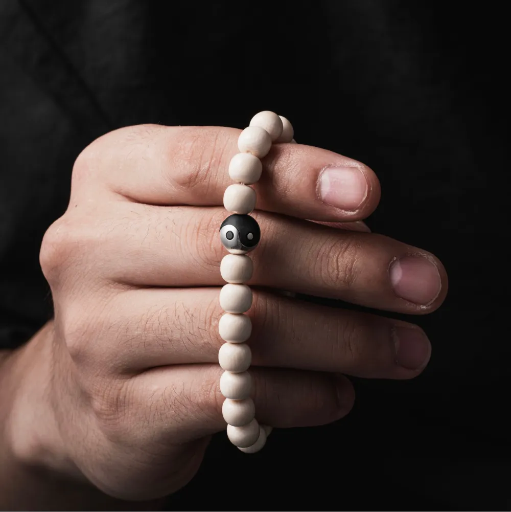 Black Copper Taiji Bead Details 07