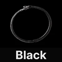 Ouroboros Bracelet 2.0 Black, Silver, Black Zircon