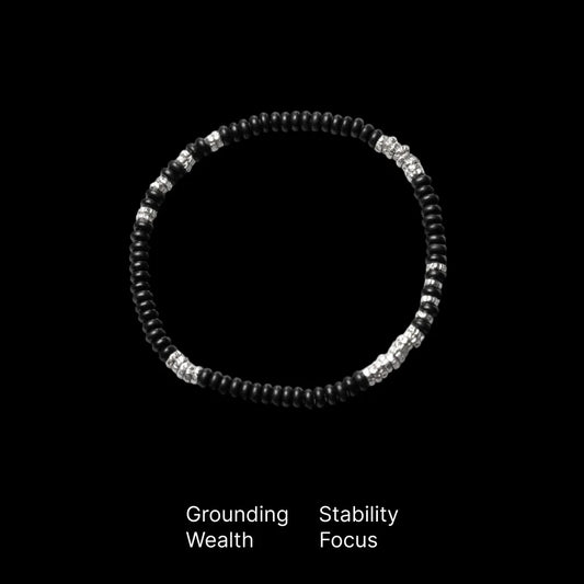 Black Stone Wealth Bracelet