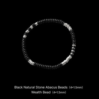 Black Stone Wealth Bracelet