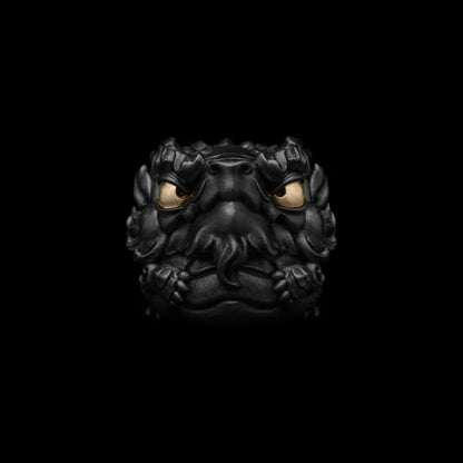 Blackened & Brass Azure Dragon Figurine Details 01