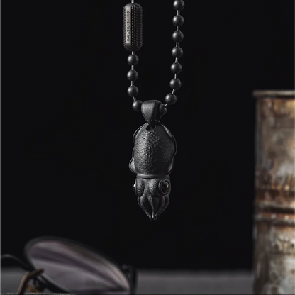 Blackened Cuttlefish Box Opener Pendant Details 06