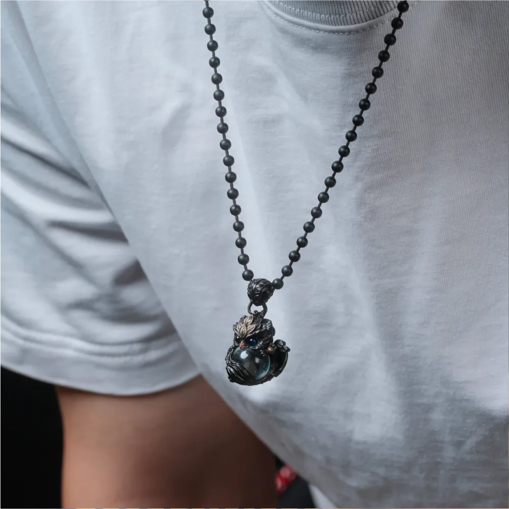 Blackened Griffin Pendant Details 02