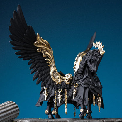 Blackened Heroic Steed Aegis Armor Details 01