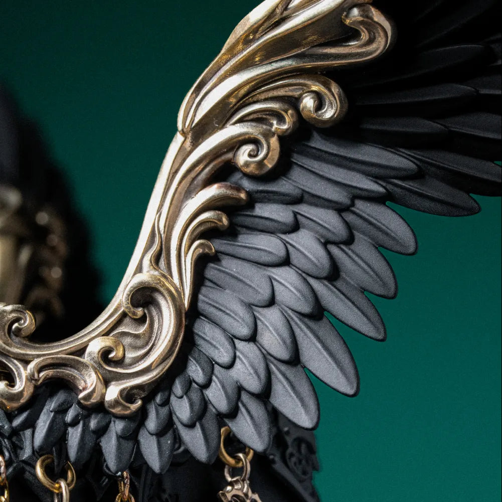 Blackened Heroic Steed Aegis Armor Details 03