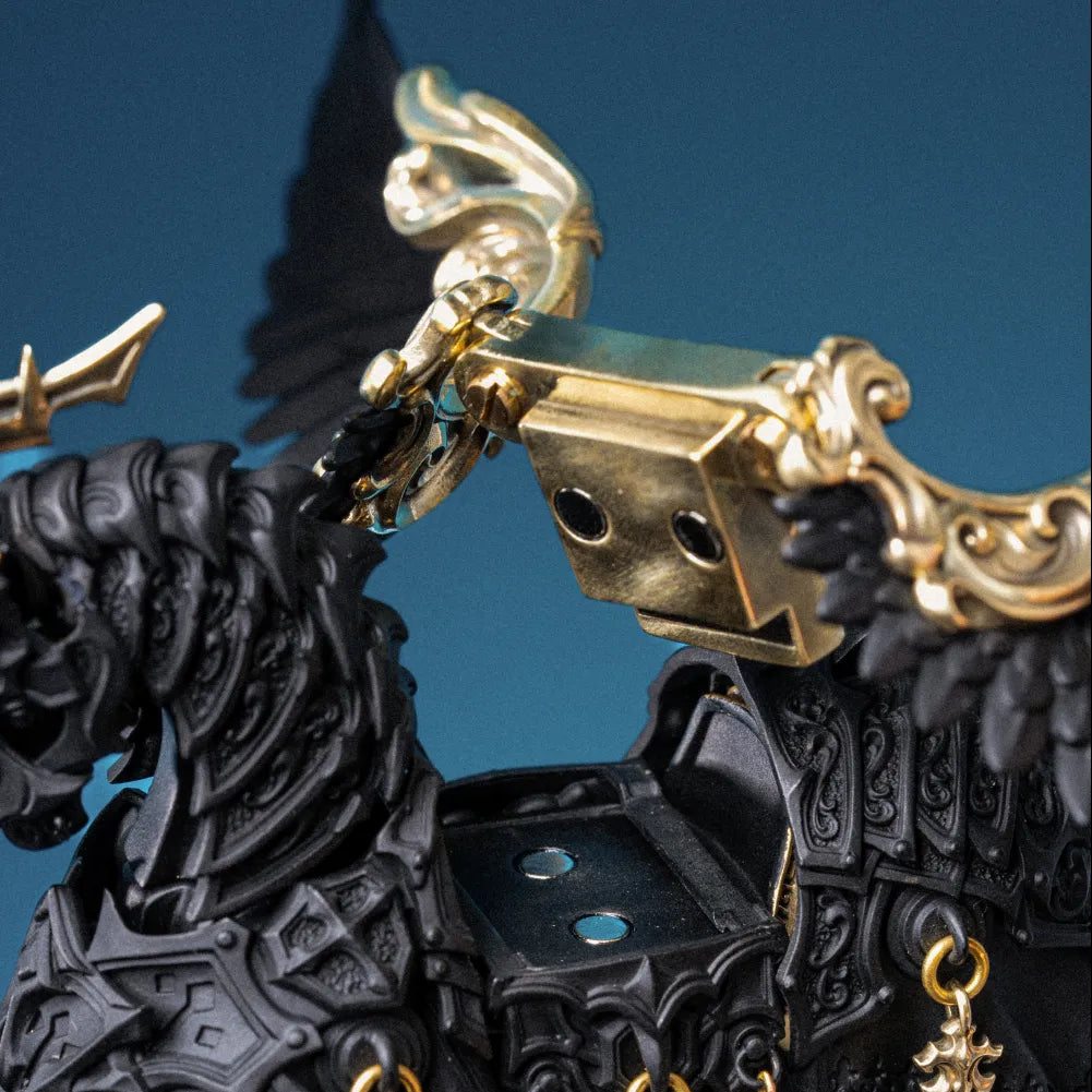 Blackened Heroic Steed Aegis Armor Details 04