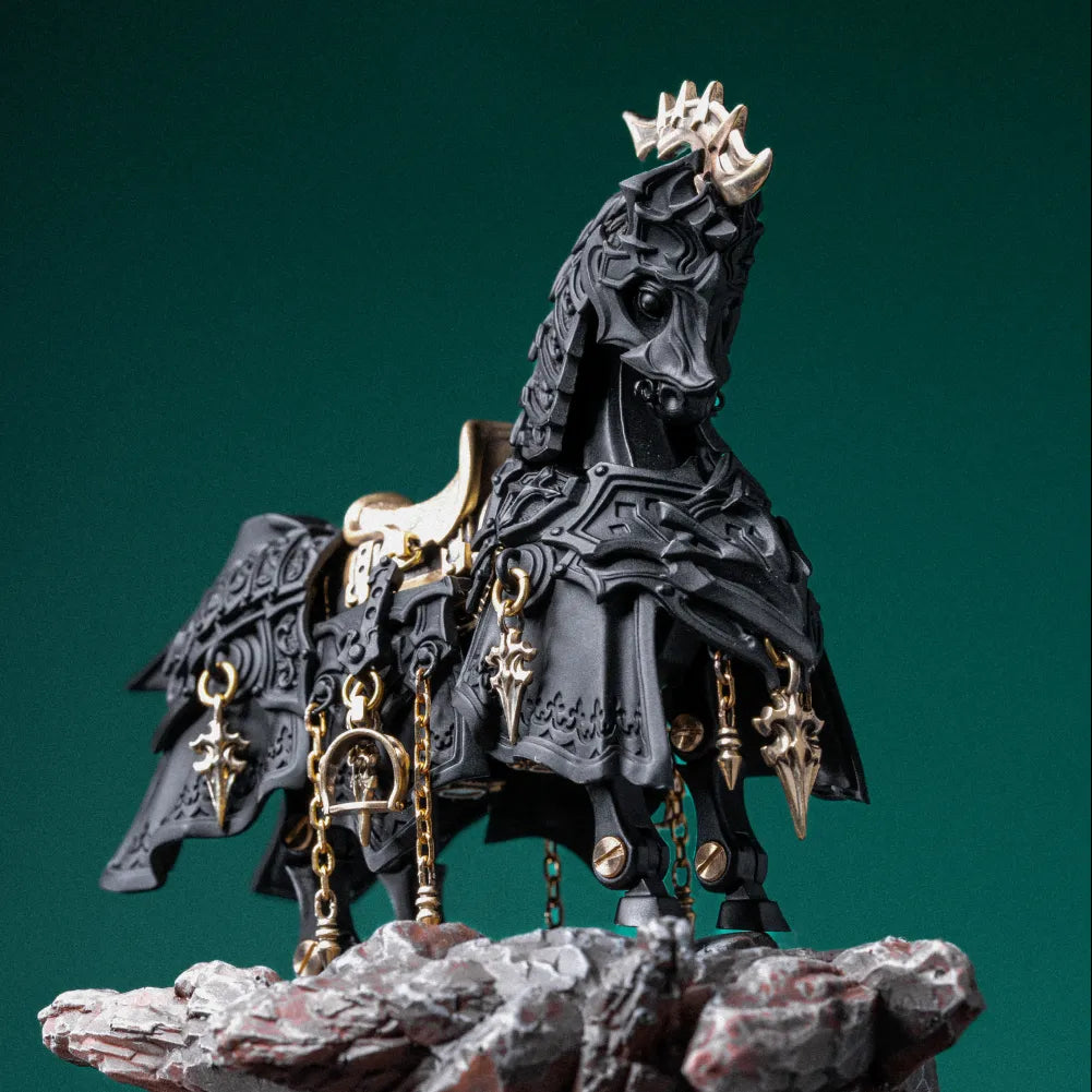 Blackened Heroic Steed Aegis Armor Details 06