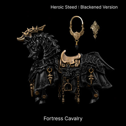 Blackened Heroic Steed Aegis Armor Fortress Cavalry