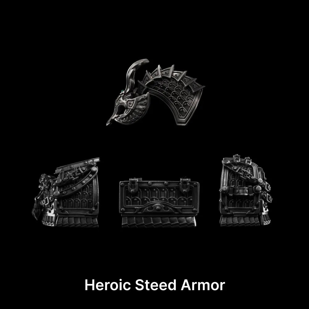 Blackened Heroic Steed Armor Details 01