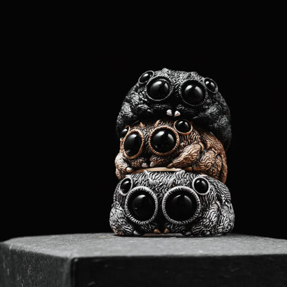 Blackened Jumping spider Ring Details 08