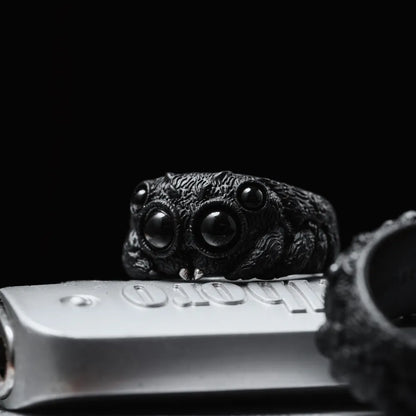 Blackened Jumping spider Ring Details 10