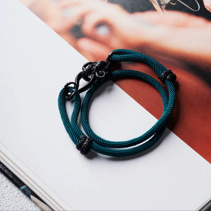 Blackened Octopus Rope Bracelet Details 07