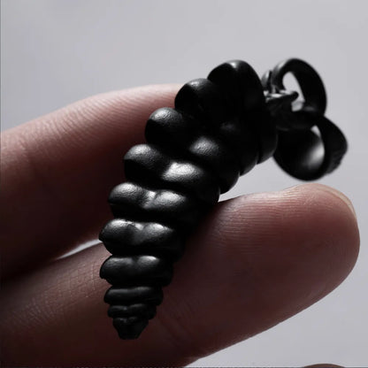 Blackened Rattlesnake Tail Pendant Details 04