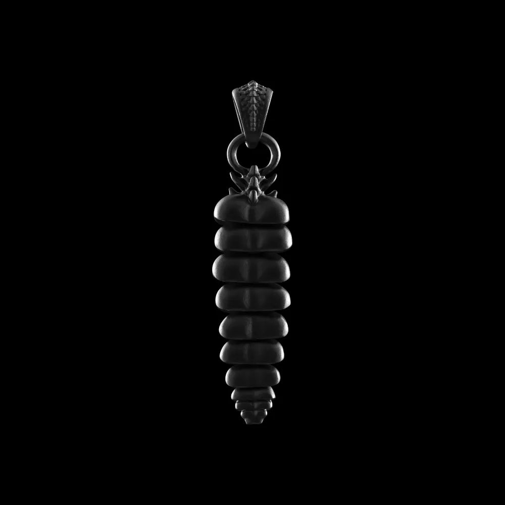 Blackened Rattlesnake Tail Pendant