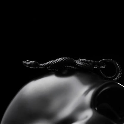 Blackened Snake Pendant Details 06