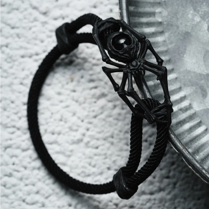 Blackened Spider Rope Bracelet Details 04