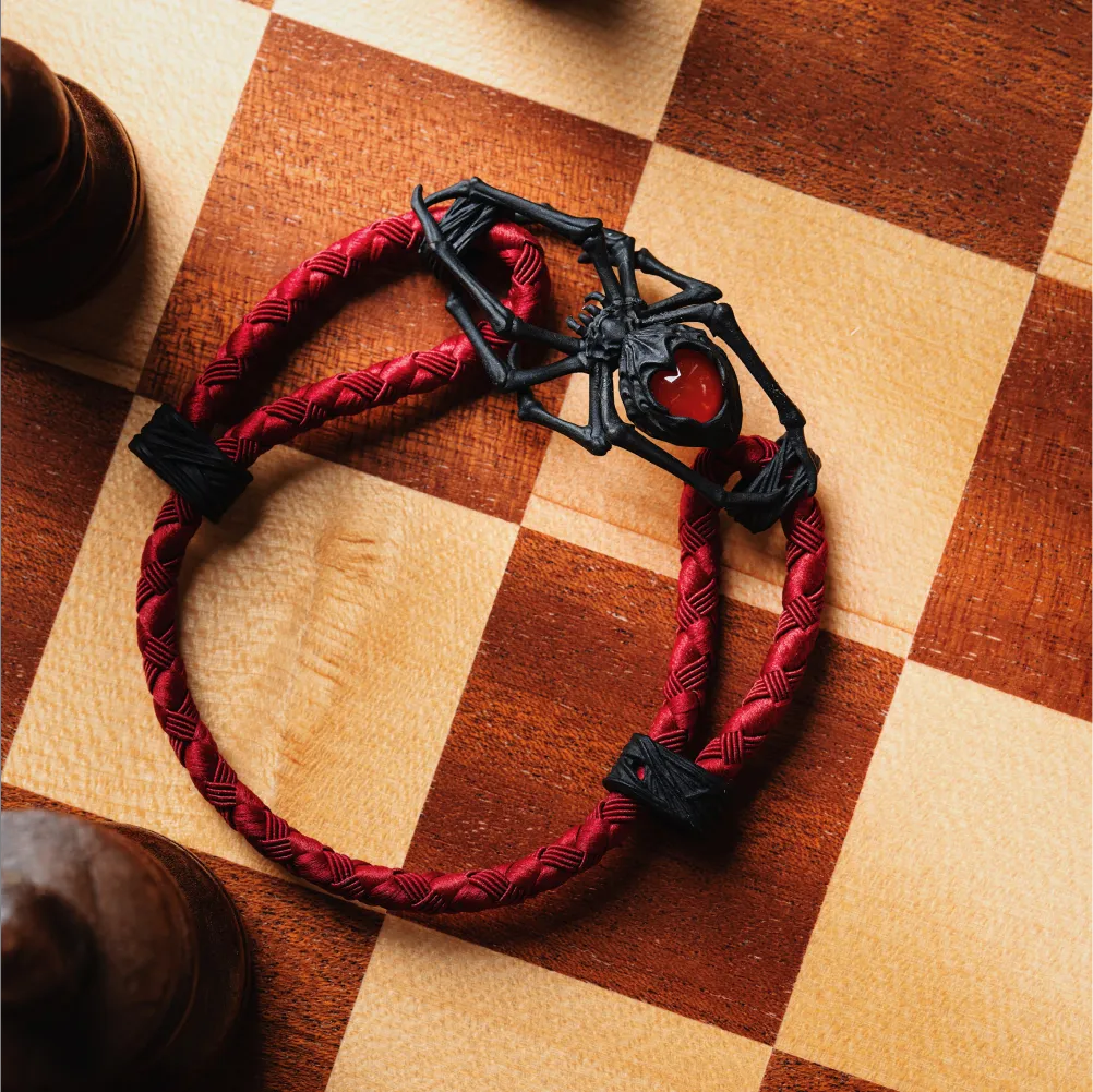 Blackened Spider Rope Bracelet Details 07