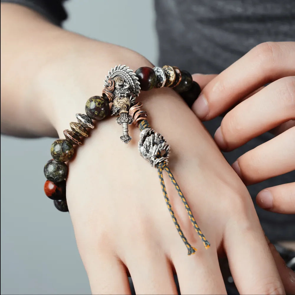 Blood & Gold Gourd Bracelet