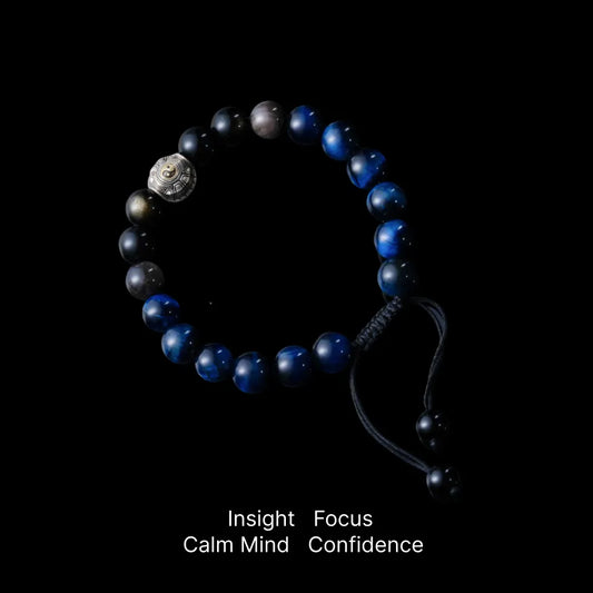 Blue Tiger Eye Turtle Bracelet