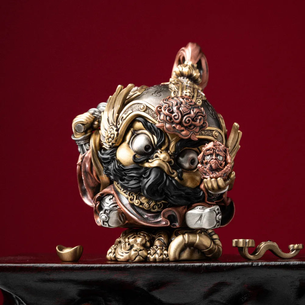Zhao Gongming mixed-metal figurine — gallery view 1