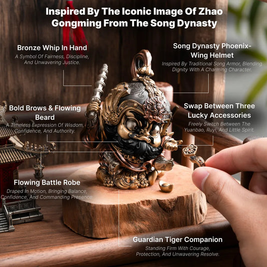 Zhao Gongming mixed-metal figurine — gallery view 2