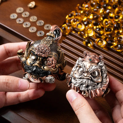 Zhao Gongming mixed-metal figurine — gallery view 5