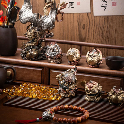 Zhao Gongming mixed-metal figurine — gallery view 6