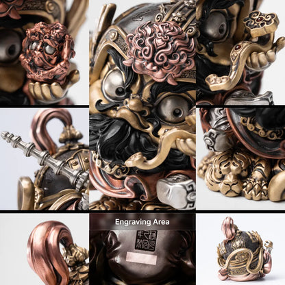 Zhao Gongming mixed-metal figurine — gallery view 7