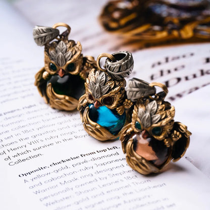 Brass Griffin Pendant Details 09