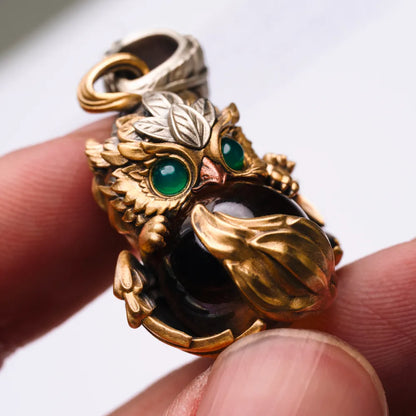 Brass Griffin Pendant Details 10