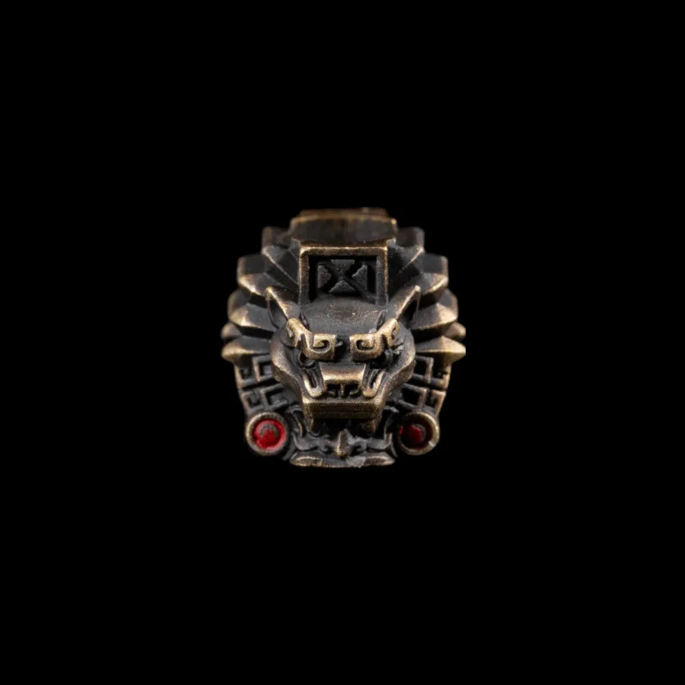 Brass Mayan Totem Pendant Option02