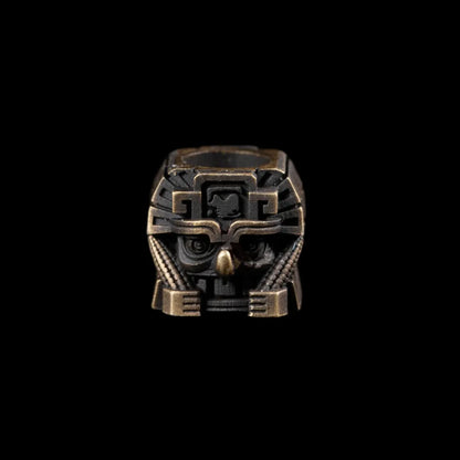 Brass Mayan Totem Pendant Option05