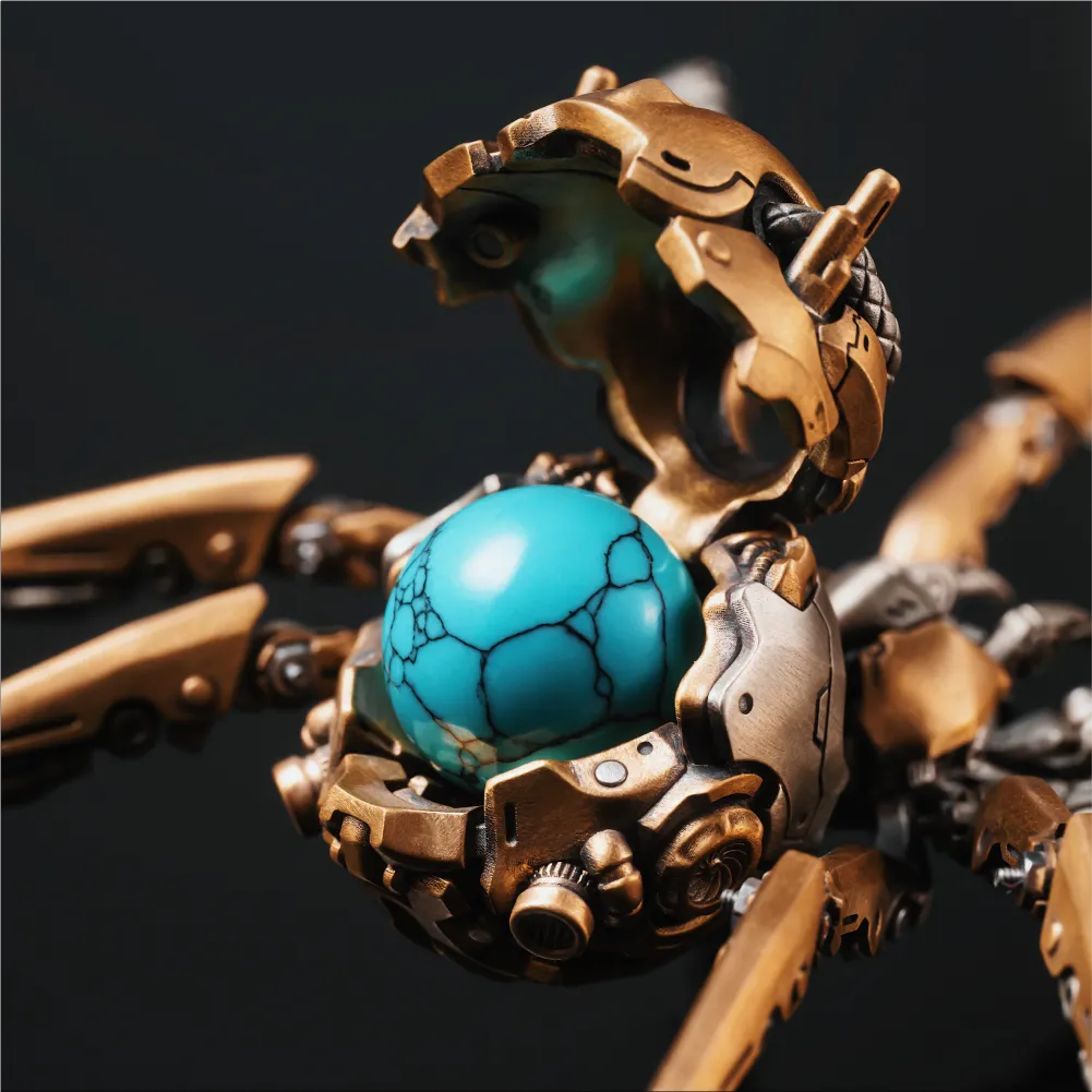 Brass Mechanical Widow Details 05