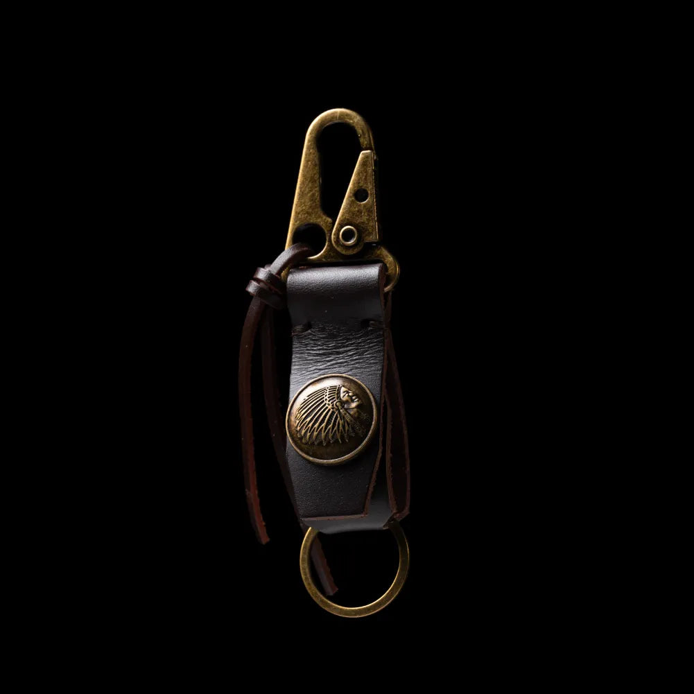 Brass Nomad Chief Keychain Details 02