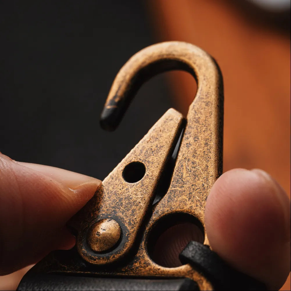 Brass Nomad Chief Keychain Details 05