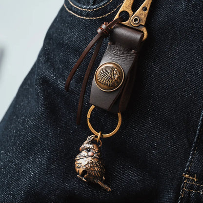 Brass Nomad Chief Keychain Details 07